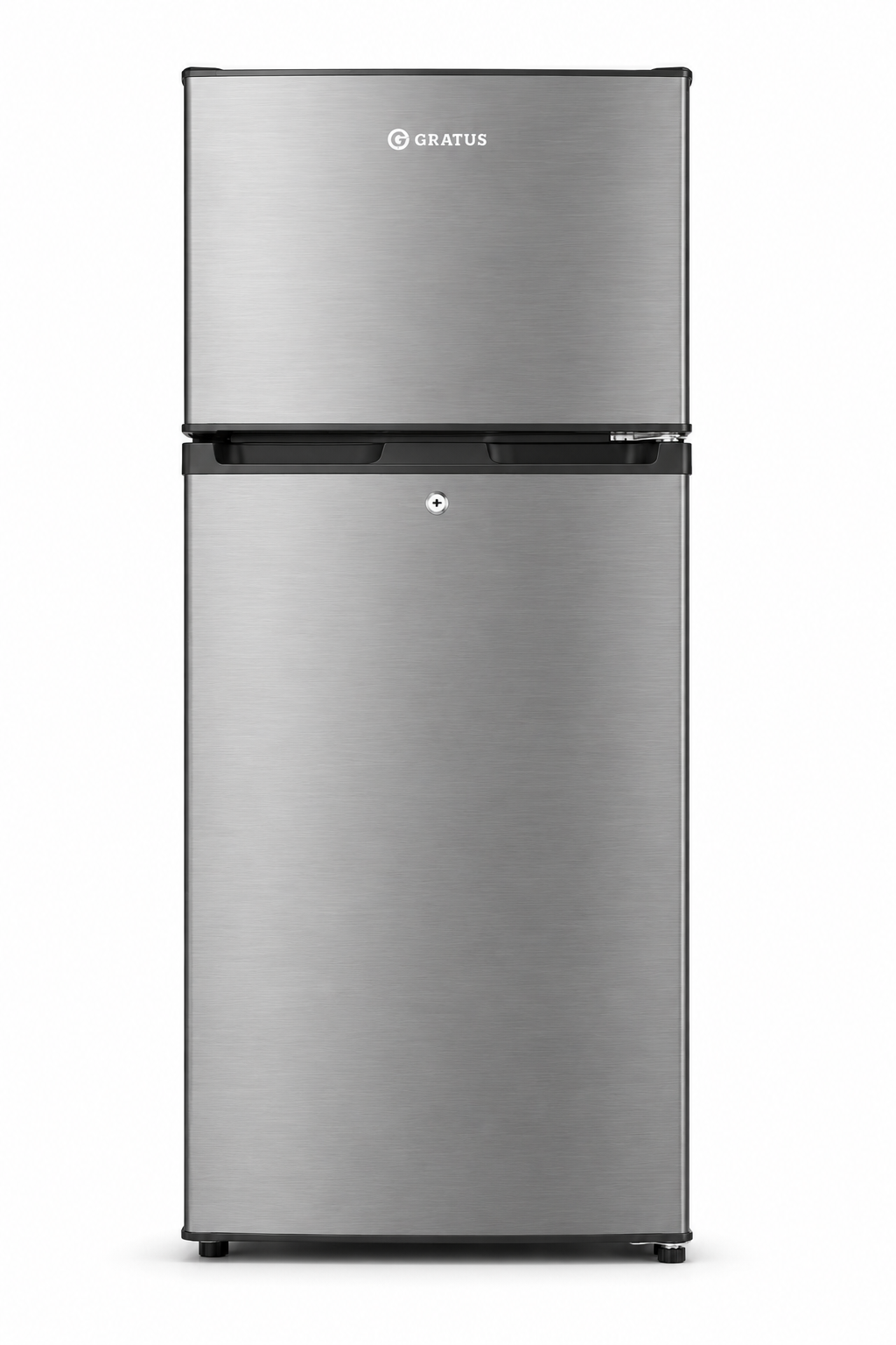 GRATUS 111L Single Door Refrigerator GRFDD111HCX1 | Inox Finish | Compact Direct Cool Fridge with Separate Chiller