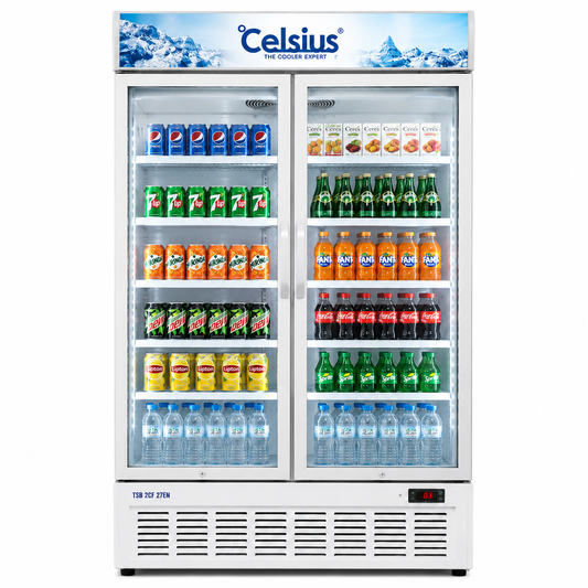 Celsius TSB 2CF 27EN Glass Door Chiller Commercial Display Refrigerator