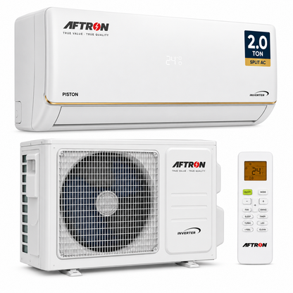AFTRON 2.0 Ton Split Air Conditioner – AF-W-2460 | Heavy-Duty Piston Compressor Cooling
