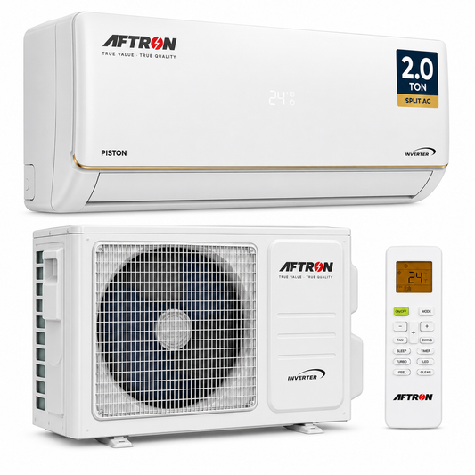 AFTRON 2.0 Ton Split Air Conditioner – AF-W-2460 | Heavy-Duty Piston Compressor Cooling