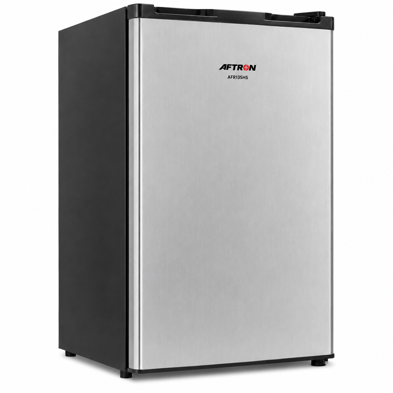 AFTRON 90L Single Door Refrigerator Silver – AFR135HS | Compact Refrigerator with Lock & Key
