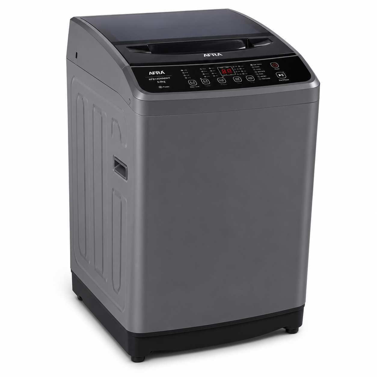 AFRA 8KG Fully Automatic Top Load Washing Machine Grey – AF8145WMWT | LED Display & Multiple Wash Programs