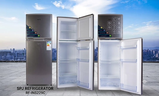 SPJ Top Mount Refrigerator RF-INS229C | 165L Net Capacity | Frost Free | Inverter Compressor | Inox Finish