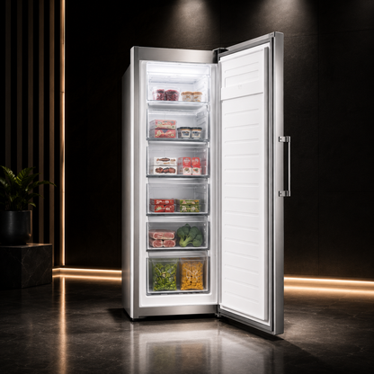 ARISTON Upright Freezer ARU60F6312XME – 286L No Frost Freezer with Electronic Touch Display