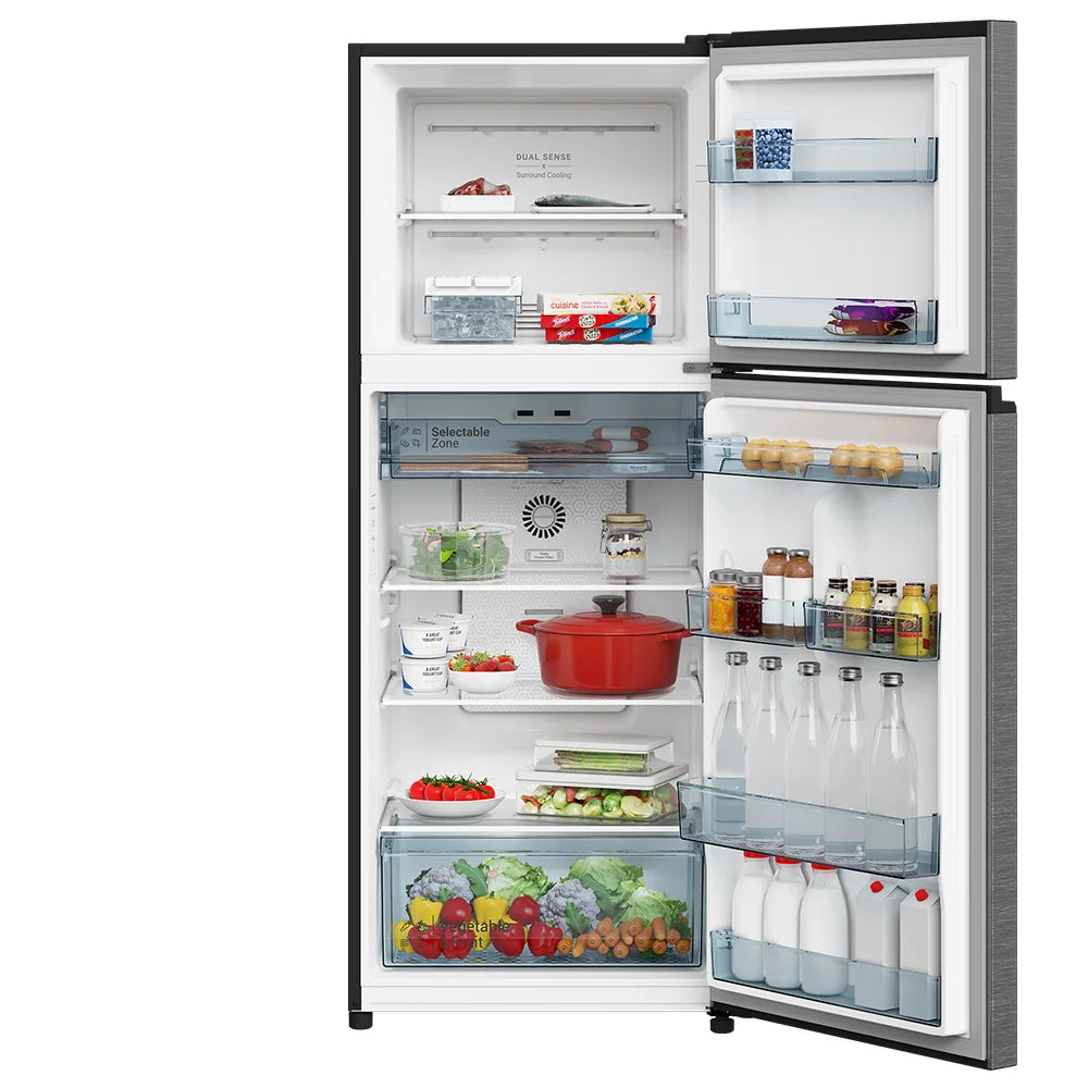 Hitachi 260L Double Door Refrigerator HRTN5198MXAE | Inverter Compressor & Top Freezer