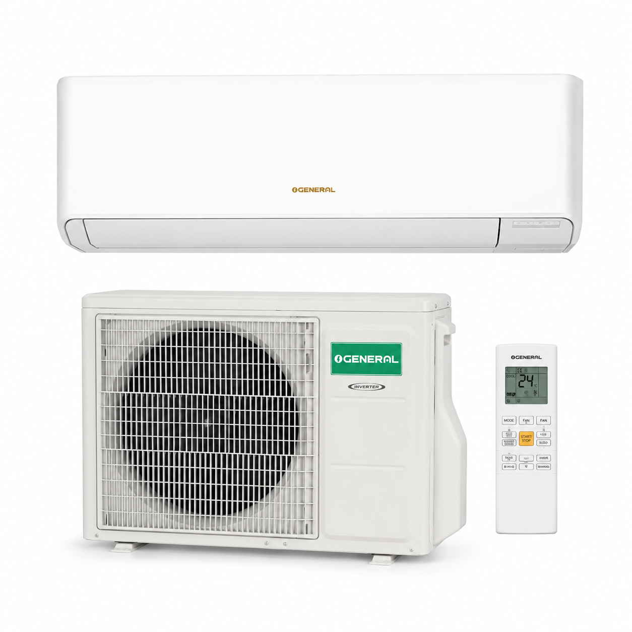 O General 2.0 Ton Split Air Conditioner ASGA24FUTD | Rotary Compressor | 24000 BTU | R410A | UAE
