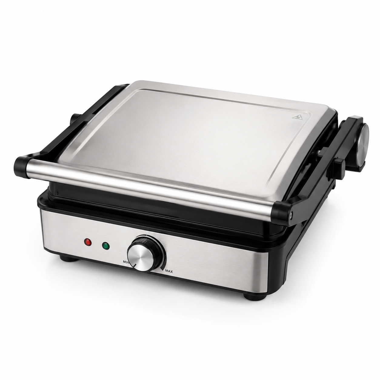 Nobel 2000W Electric BBQ Contact Grill NCG100 | Sandwich & Panini Grill | Silver | UAE