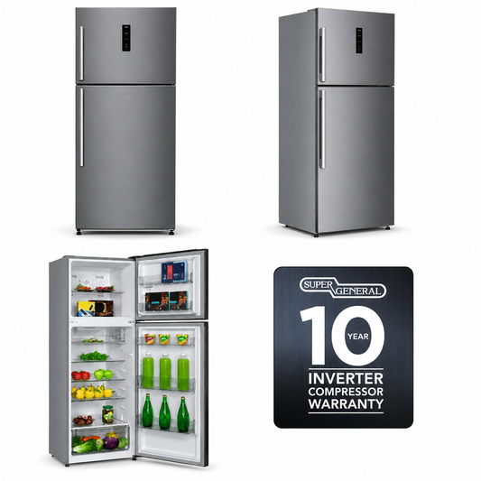 Super General SGR515IE 510L Top Mount Refrigerator – Premium No Frost Inverter Refrigerator
