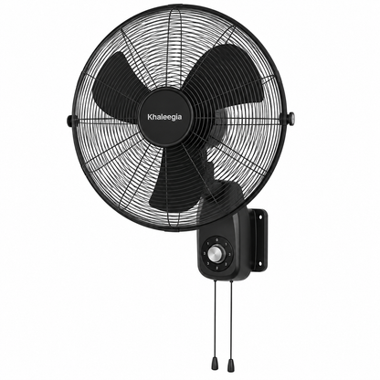 Khaleegia KALASH-400 16 Inch Wall Fan | 60W Wall Mounted Fan with Oscillation & 3 Speed Control