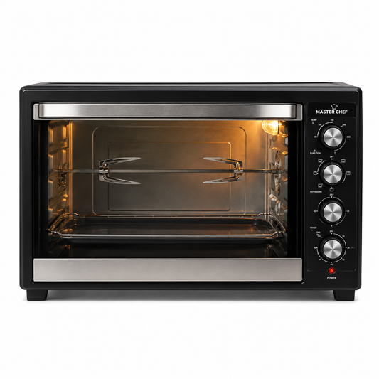 Master Chef MCO1000BCL 100L Electric Convection Oven with Rotisserie | 2800W Double Heating Oven | UAE