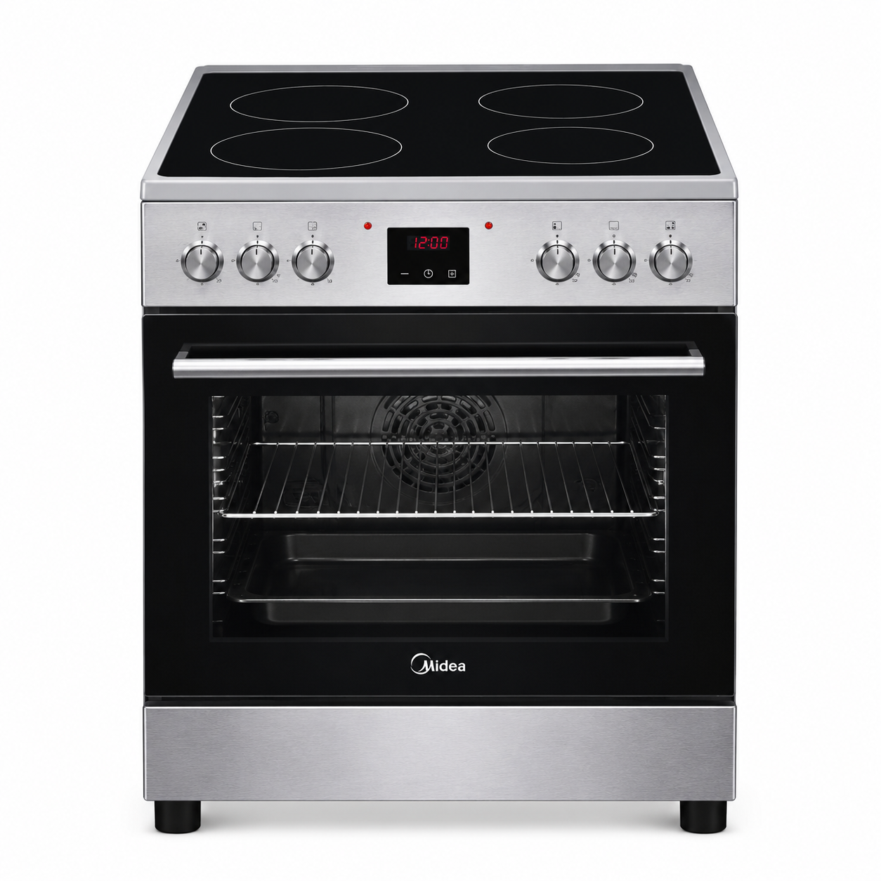 Midea VC6814 60×60 Ceramic Cooking Range | 65L Multifunction Electric Oven with 4 Ceramic Zones | UAE