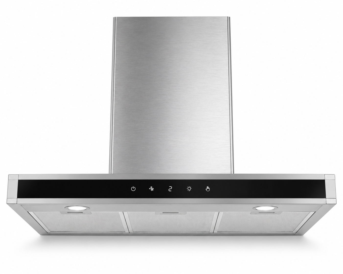 Midea E90AEW2A43 90cm Chimney Cooker Hood | Stainless Steel | 650m³/h Extraction | Touch Control | UAE