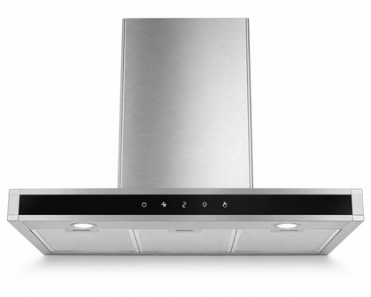 Midea E90AEW2A43 90cm Chimney Cooker Hood | Stainless Steel | 650m³/h Extraction | Touch Control | UAE