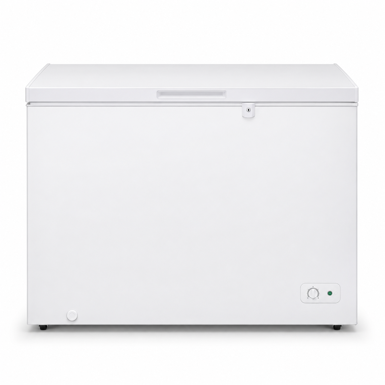 Midea HS186CN 186L Chest Freezer | Lock, LED Light & Fast Cooling | White | UAE