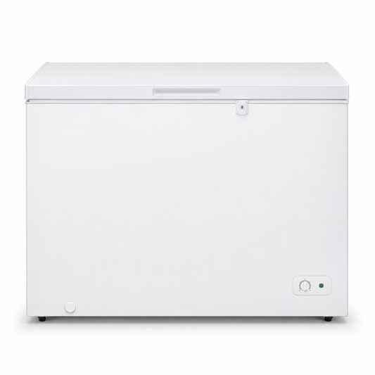 Midea HS186CN 186L Chest Freezer | Lock, LED Light & Fast Cooling | White | UAE