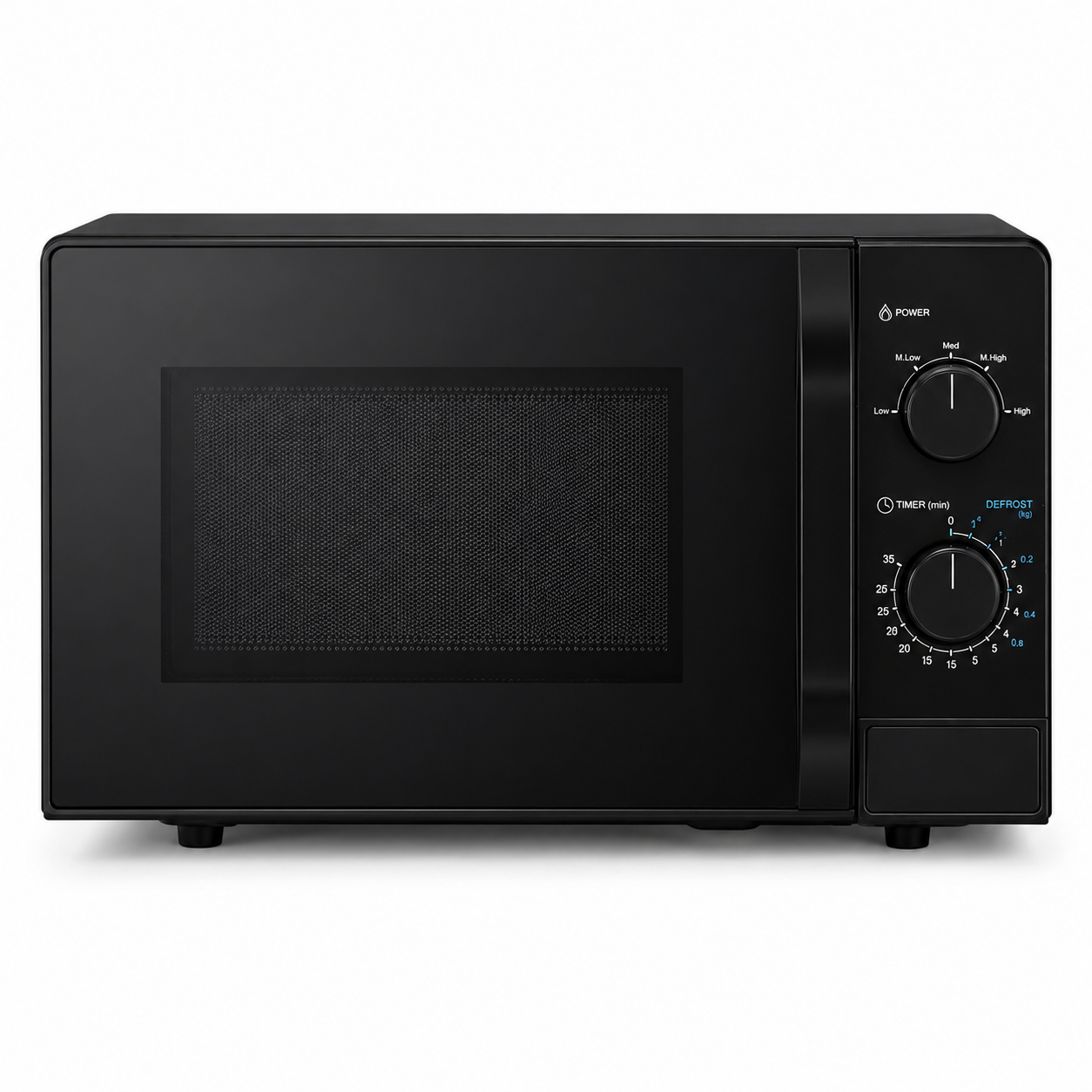 Midea 20L Solo Microwave Oven MM7P012MZ-BK | 700W | Black | Manual Control | UAE