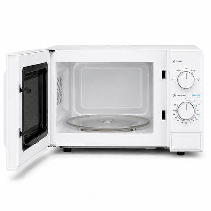 Midea 20L Solo Microwave Oven MM7P012MZ White | 700W | Mechanical Control | Compact Design | UAE