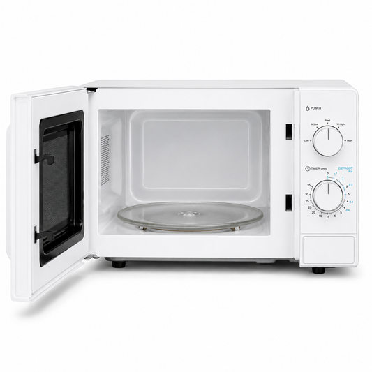 Midea 20L Solo Microwave Oven MM7P012MZ White | 700W | Mechanical Control | Compact Design | UAE