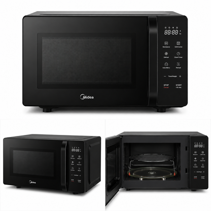 Midea 42L Microwave Oven with Grill EM142A2MI | 900W | Digital Touch Control | Black | UAE