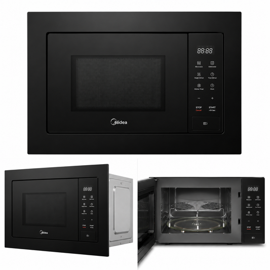Midea 25L Built-In Microwave Oven with Grill AG925BVK | 900W | Digital Touch Control | UAE