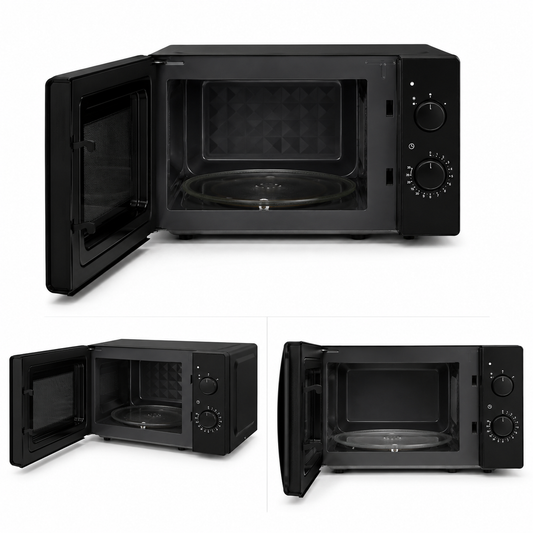 Midea 25L Manual Solo Microwave Oven MM8P022KG-BK | 800W | Black | Mechanical Control | UAE