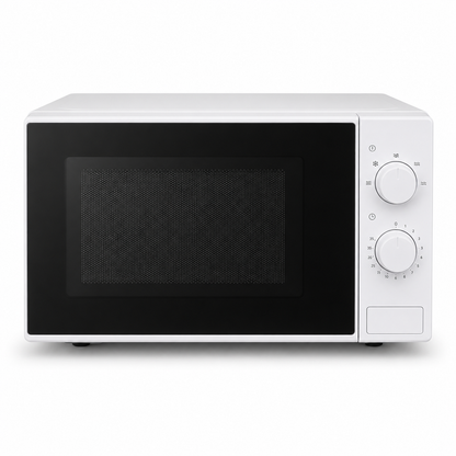 Midea 20L Solo Microwave Oven MO20MWH | 700W | Manual Control | White | UAE