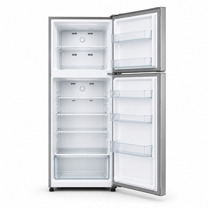 Midea 489L Double Door Refrigerator MDRT489MTE | Inverter Compressor | No Frost | Multi Air Flow | Silver | UAE