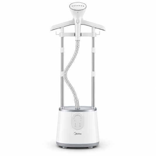 Midea Digital Garment Steamer 2L MYGZ20D2W | 2000W | 6 Steam Levels | Upright Clothes Steamer | UAE