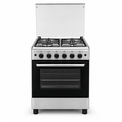 Midea 50×55cm 4 Burner Gas Cooker MFO-MG20TESS-FFD | Full Gas Oven | Flame Failure Safety | UAE