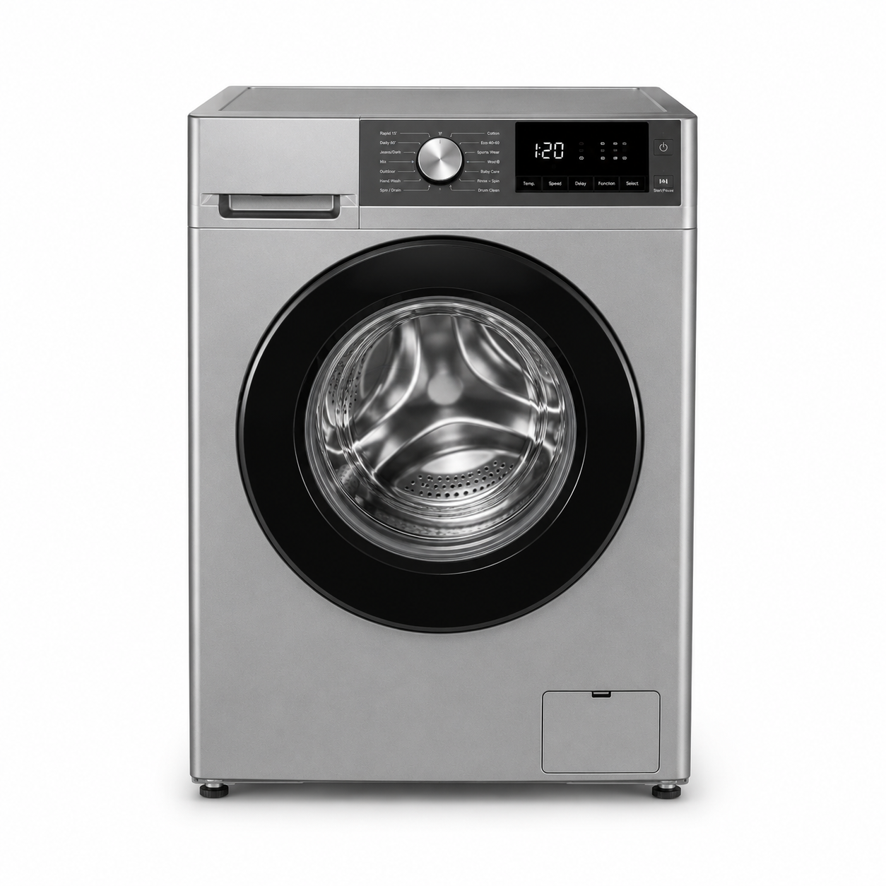 Westpoint WMT-714A25S 7KG Front Load Fully Automatic Washing Machine | 1400 RPM | Inverter Motor | Silver