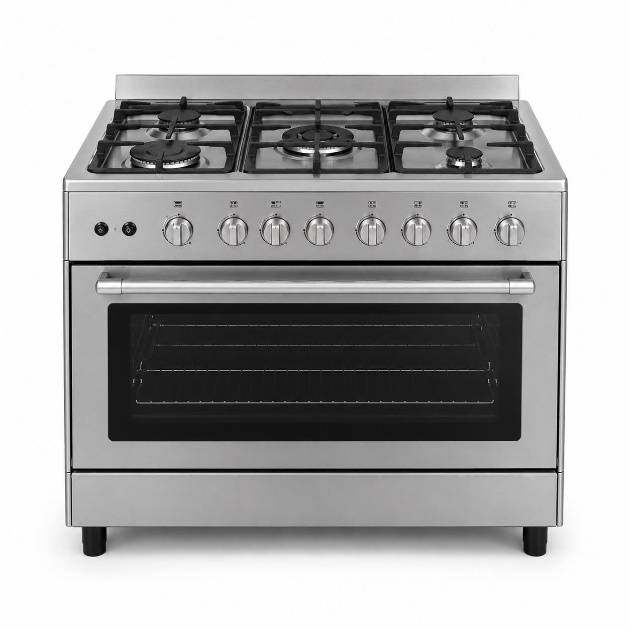 Westpoint WCE-9060HDFS 90x60cm 5 Burner Gas Cooker | Gas Oven & Grill | Full Safety | Stainless Steel