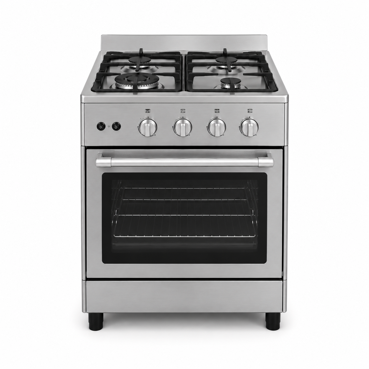 Westpoint WCE-6640HDFS 60x60cm 4 Burner Gas Cooker | Gas Oven & Grill | Full Safety | Stainless Steel