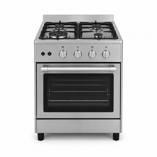 Westpoint WCE-6640HDFS 60x60cm 4 Burner Gas Cooker | Gas Oven & Grill | Full Safety | Stainless Steel