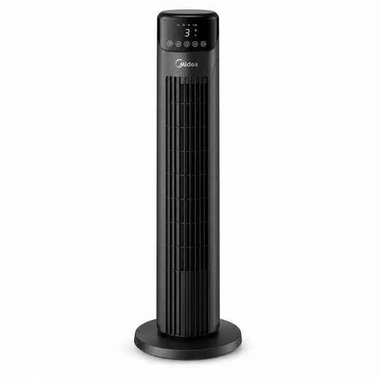 Midea Tower Fan 50W FZ1018TRB | 3 Speed Settings | 7.5 Hour Timer | Oscillating Fan | UAE