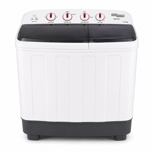 Super General SGW175N Twin Tub Washing Machine 17KG – Semi Automatic Heavy Duty Washer