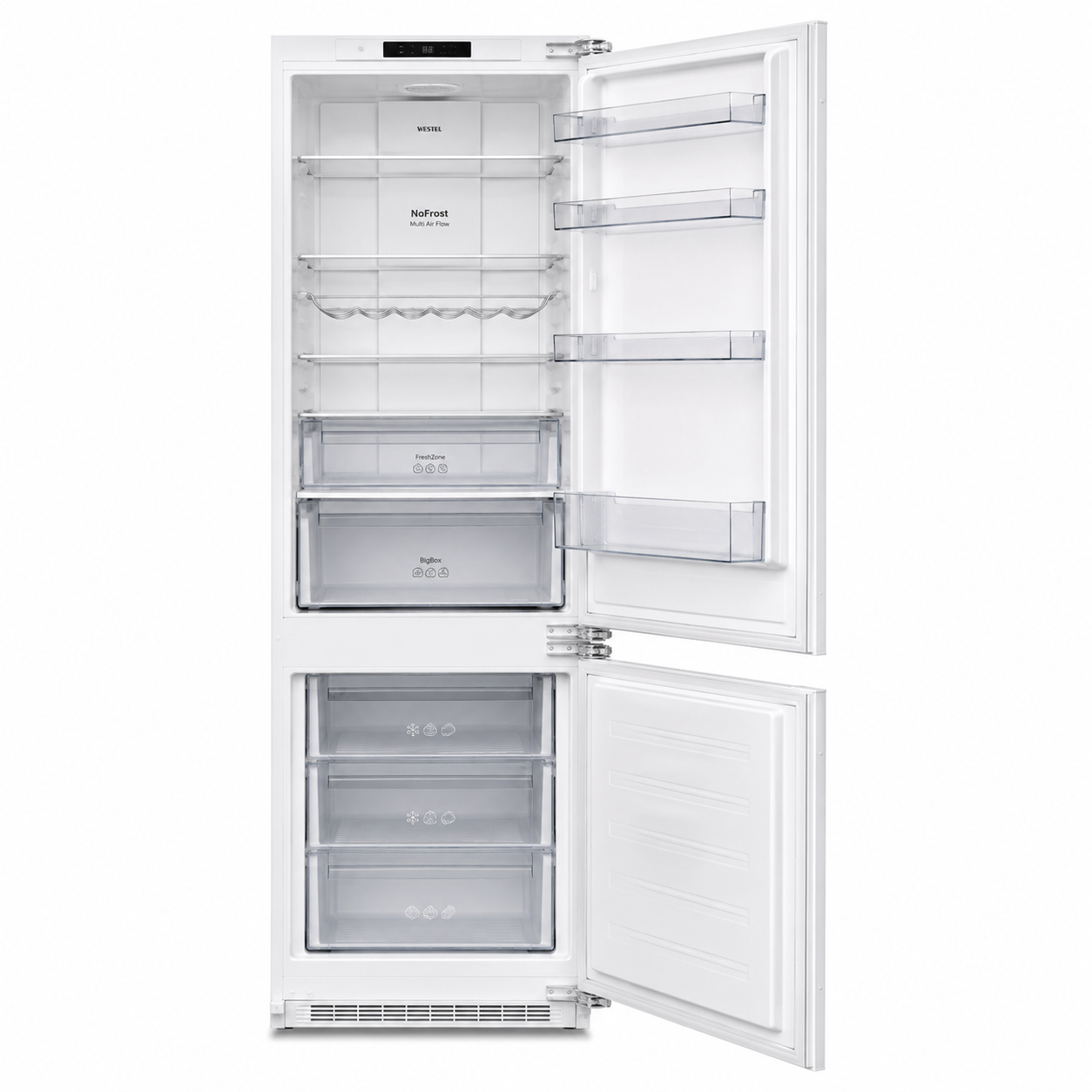 Vestel RF380BI3EI-W Built-In Refrigerator 303L – No Frost Bottom Mount Fridge Freezer
