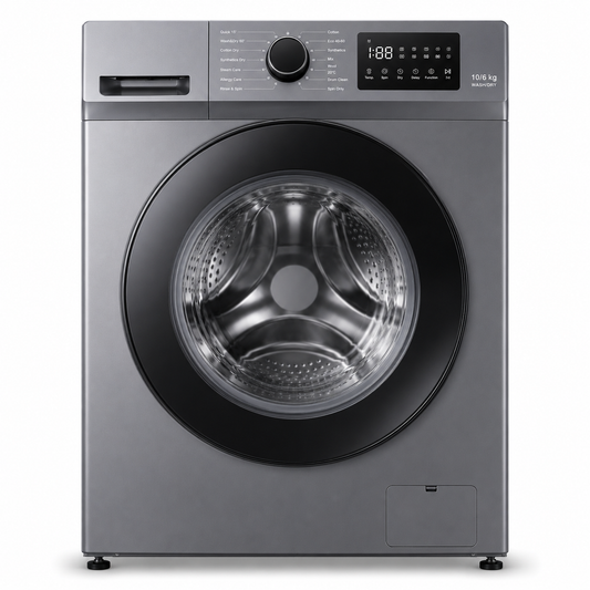 Super General SGW10650CMBDDS Front Load Washer & Dryer Combo 10KG/6KG – Fully Automatic Inverter Washer Dryer