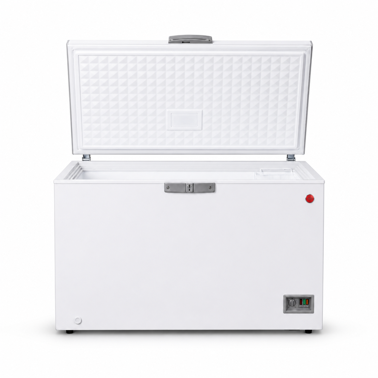 Hoover HCF-K493-GR 493L Gross / 380L Net Chest Freezer – Premium Grey | Low Frost | R600a | LED Light