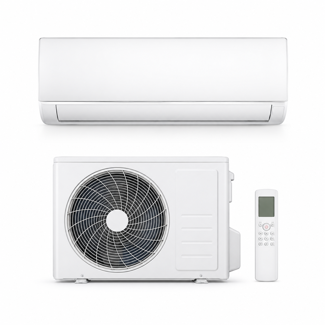 ADMIRAL ADS24T3T3CPCA 2 Ton Split Air Conditioner – 24000 BTU, T3 Rotary Compressor, Gold Fin, White