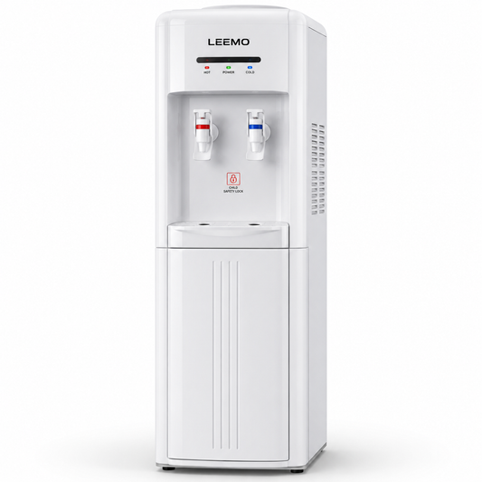 LEEMO LD-FF001HC Hot & Cold Water Dispenser | Floor Standing, Compressor Cooling & Child Safety Lock | UAE
