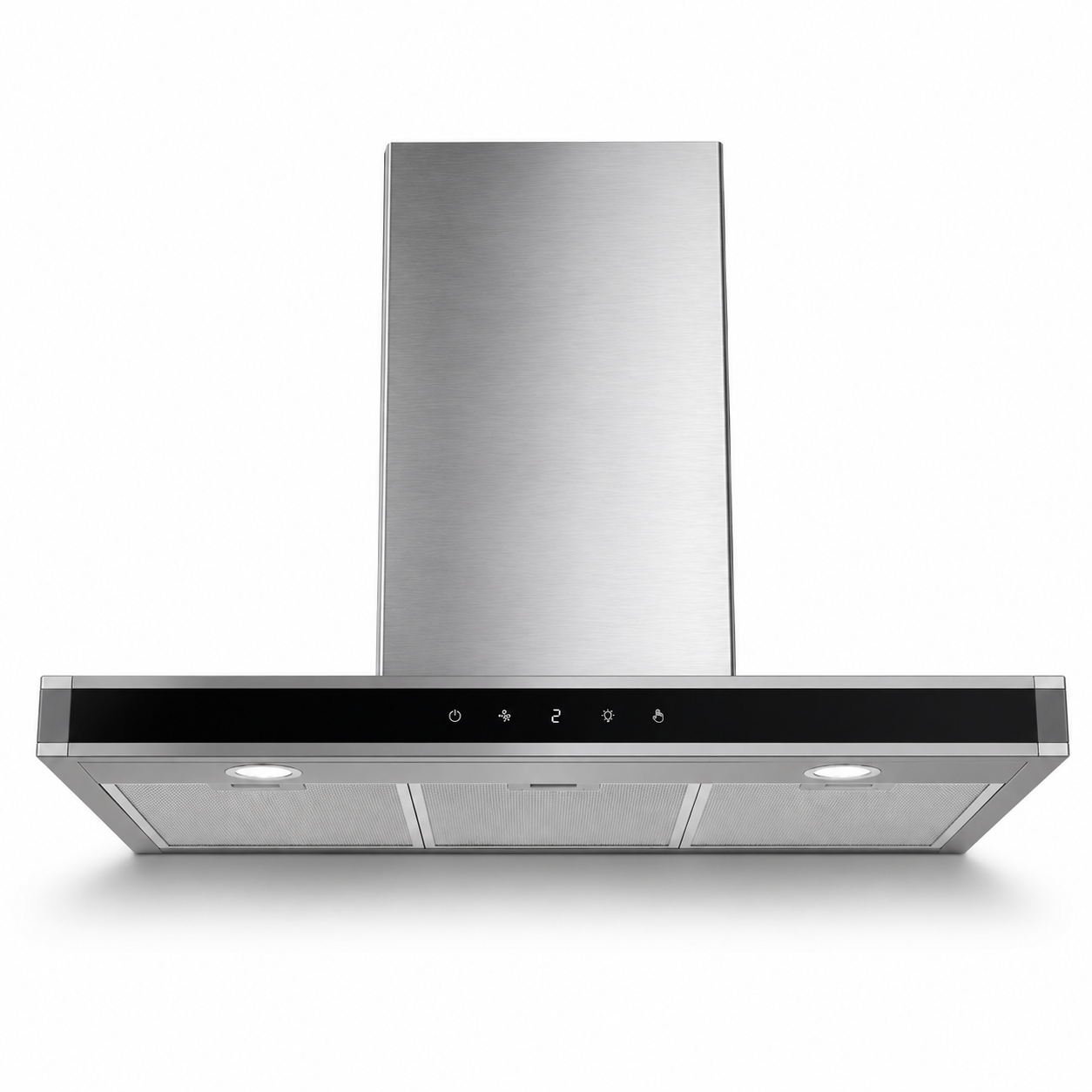 Midea E90AEW2A43 90cm Chimney Cooker Hood | Stainless Steel | 650m³/h Extraction | Touch Control | UAE