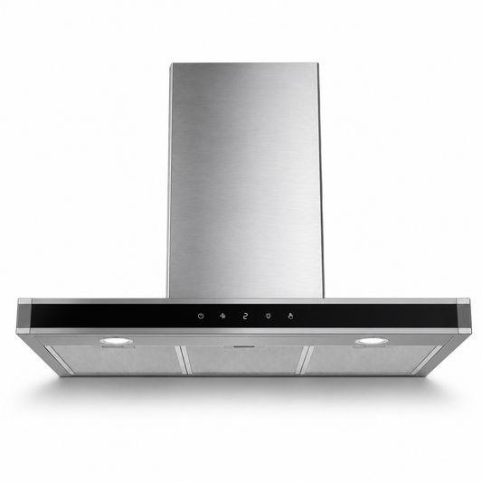 Midea E90AEW2A43 90cm Chimney Cooker Hood | Stainless Steel | 650m³/h Extraction | Touch Control | UAE