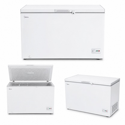 Midea MDRC405FZE01 405L Chest Freezer | Fast Freeze | Adjustable Thermostat | White | UAE