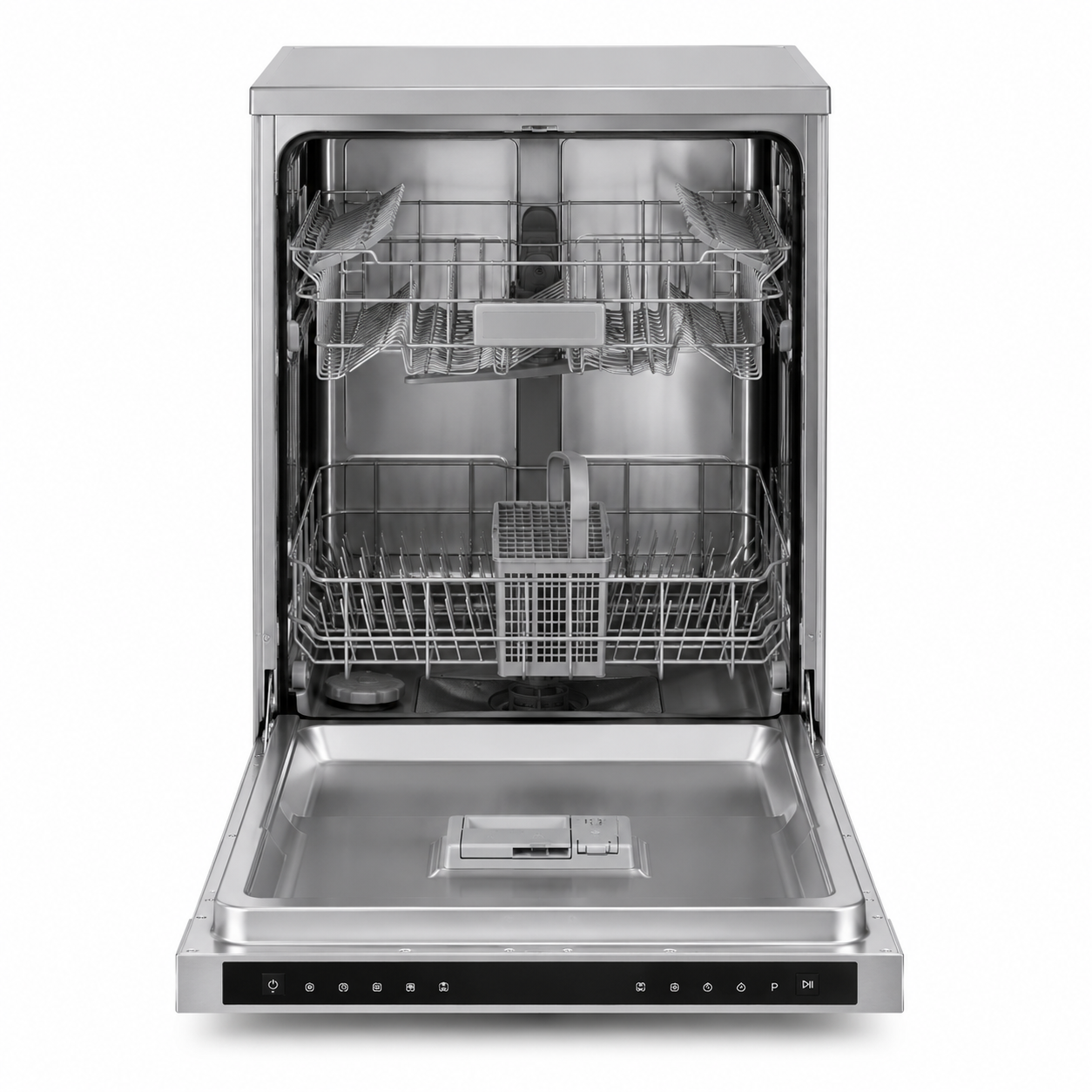 Midea 14 Place Freestanding Dishwasher WQP14-W5233C(S)-GCC | 8 Programs | Auto Open Drying | UAE