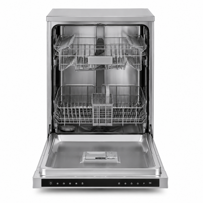 Midea 14 Place Freestanding Dishwasher WQP14-W5233C(S)-GCC | 8 Programs | Auto Open Drying | UAE