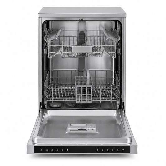 Midea 14 Place Freestanding Dishwasher WQP14-W5233C(S)-GCC | 8 Programs | Auto Open Drying | UAE