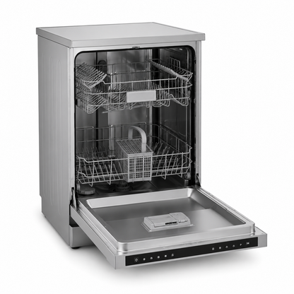 Midea 14 Place Freestanding Dishwasher WQP14-W5233C(S)-GCC | 8 Programs | Auto Open Drying | UAE