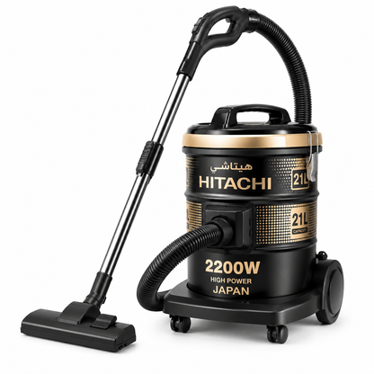Hitachi CV960F 2200W Drum Vacuum Cleaner | Powerful Suction, 21L Capacity & Blower Function