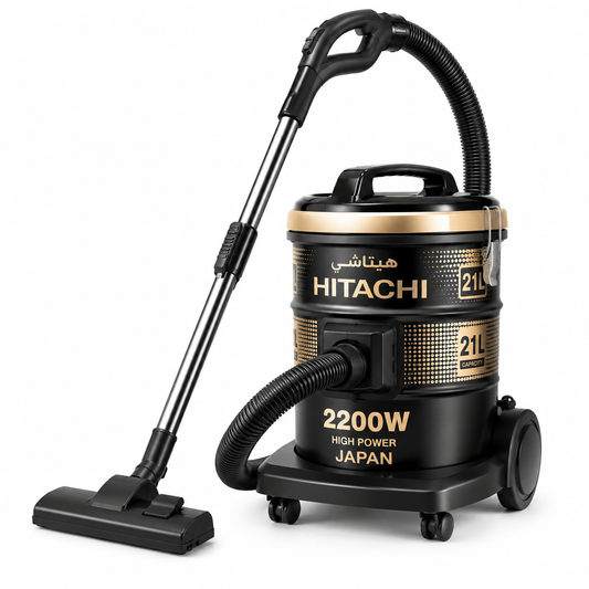 Hitachi CV960F 2200W Drum Vacuum Cleaner | Powerful Suction, 21L Capacity & Blower Function