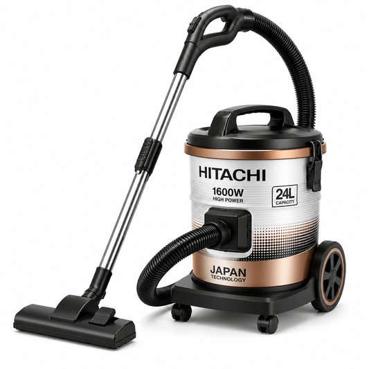 Hitachi CV940Y24CBSWR 1600W Drum Vacuum Cleaner | Powerful Dust Collection & Blower Function